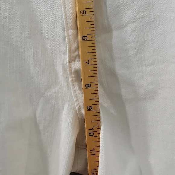 Ella Moss Women’s Wide Leg Crop Pants Cream Size 8 - Picture 5 of 12